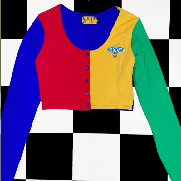 omighty Tops - OMIGHTY PRIMARY COLORS CARDIGAN